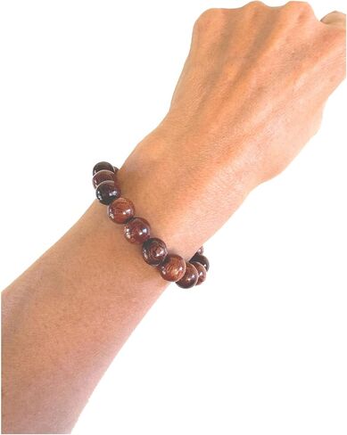 Hawaiian Jewelry Handmade Hawaiian Koa Wood 10mm Small Bead Elastic Bracelet in Kuwait
