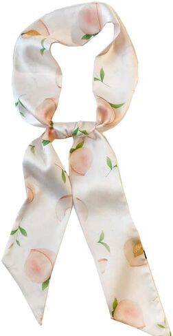 2PCS Women's Silk Scarf, Long Narrow Ribbon Tie, Hair decoration Lightweight in Saudi Arabia