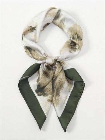 SweatyRocks Women's Fashion Head Scarf Lightweight Square Neckerchief Tie Dye Printed Bandana Hair Wrap Headband in Saudi Arabia