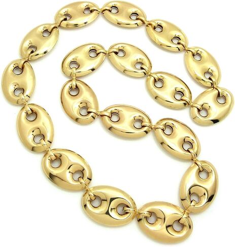 NEW HIP HOP MARINA CHAIN / 27mm/30" MARINA CHAIN HIP HOP NECKLACE - XC517G in Saudi Arabia