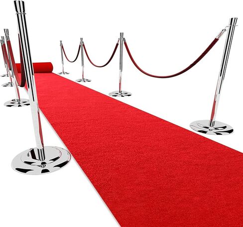 3x20 ft Extra Thick Red Carpet Runner for Party & Events,Festival Celebration,Prom Proposal & Wedding, Graduation Ceremony, Award Ceremony,VIP Reception Heavy-Duty, Non-Slip TPR Rubber in Saudi Arabia
