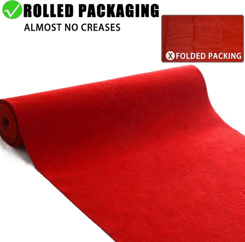 3x20 ft Extra Thick Red Carpet Runner for Party & Events,Festival Celebration,Prom Proposal & Wedding, Graduation Ceremony, Award Ceremony,VIP Reception Heavy-Duty, Non-Slip TPR Rubber in Saudi Arabia