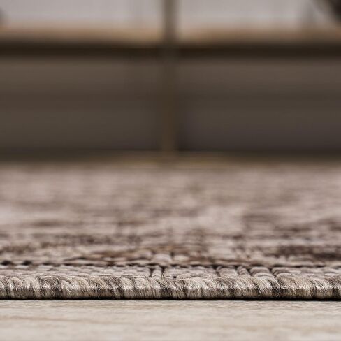 JONATHAN Y Ornate Medallion Indoor Outdoor Runner Rug 2X8 Brown/Beige, Jerash for Backyard, Patio, Porch, Easy-Cleaning, High Traffic, Pet-Friendly, Non-Shedding (SMB115A-28) in Kuwait
