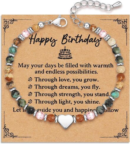 Bracelets for Women Adjustable Beaded Friendship Bracelet for Women – An Inspirational and Meaningful Gift for Birthdays, Graduation, Christmas, or Women's Day in Saudi Arabia