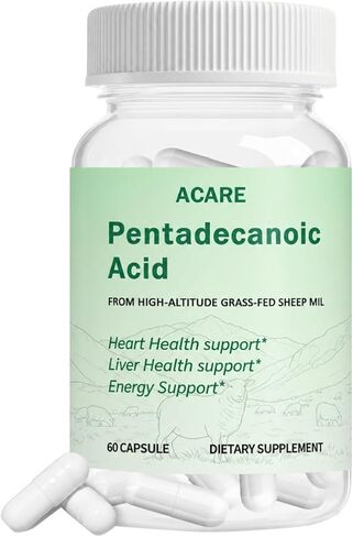 Pentadecanoic Acid, C15:0 Pentadecanoic Acid Formula Supplement, Sourced from High-Altitude Sheep Milk, 60 Capsules in Saudi Arabia