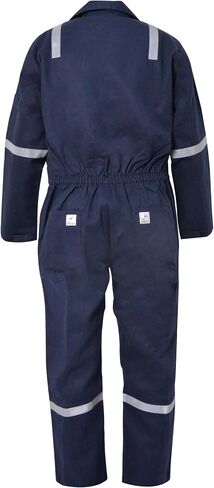 Flame Resistant FR Hi Vis Coveralls for Men NFPA 2112 Complied 7oz Overall for Men Reflective Tape 6 Pockets Coverall in Kuwait
