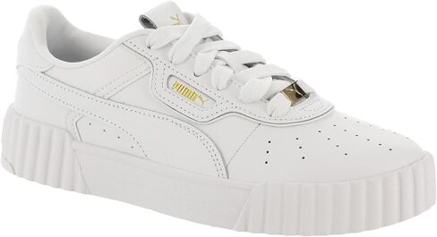 حذاء رياضي نسائي من PUMA Carina 3.0 Luxe، مقاس 9 B(M) US، أبيض in Kuwait