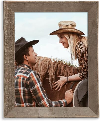 Rustic Reclaimed Wood Frame 11x14, Tempered Glass, Farmhouse Style Photo Frame 11''x14'' Distressed & Vintage Wall Decor Gallery Frame Set Mounting or Table Display in Saudi Arabia