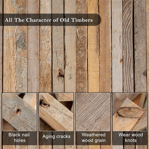Rustic Reclaimed Wood Frame 11x14, Tempered Glass, Farmhouse Style Photo Frame 11''x14'' Distressed & Vintage Wall Decor Gallery Frame Set Mounting or Table Display in Saudi Arabia
