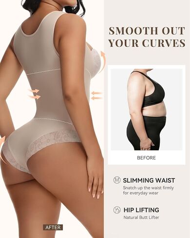 Butt Lifting Shapewear Shorts for Women Tummy Control Panties | High Waist Compression,Adjustable Hook Closure in Kuwait
