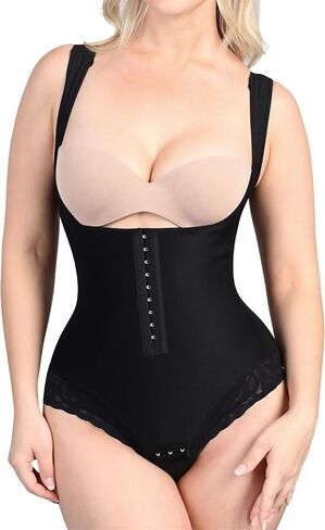 Butt Lifting Shapewear Shorts for Women Tummy Control Panties | High Waist Compression,Adjustable Hook Closure in Kuwait