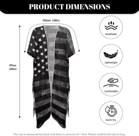 KEIAHUAN Kimono Swimsuit Cover Ups for Women Open Front Long Cover Up Long Loose Casual Summer Tops in Kuwait