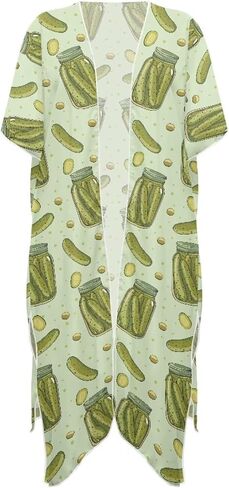 KEIAHUAN Kimono Swimsuit Cover Ups for Women Open Front Long Cover Up Long Loose Casual Summer Tops in Kuwait
