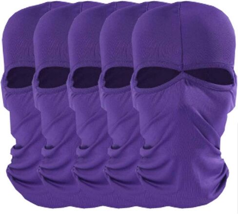 2019 5pcs 2 Holes Unisex Outdoor Cycling Full Face Mask Balaclava Hat CS in Kuwait