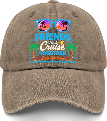 Friends That Cruises Togethers Last-Forever Hats for Men Classic Washed in Kuwait