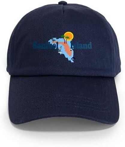 CafePress Sanibel Island FL Map Design Cap Adjustable Baseball Cap in Kuwait