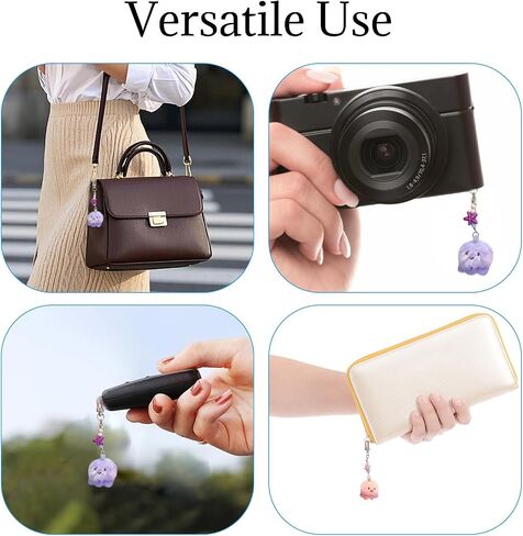 2Pcs Plush Octopus Keychain -Adorable Tiny Ocean Theme Bag Charm for Women, Schoolbag Pendant, Present in Saudi Arabia