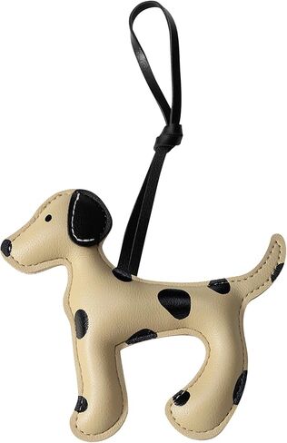 Dalmatian Bag Charm, Cute Dog Charm for Purse Handbags Bag Accessories Faux Leather Animal Ornament Dachshund Gifts for Women in Saudi Arabia
