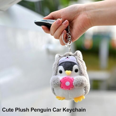 Cute Penguin Plush Keychain & Whale Shark Coin Purse, Kawaii Bag Charms, Accessories for Backpack, Handbag, Women in Saudi Arabia