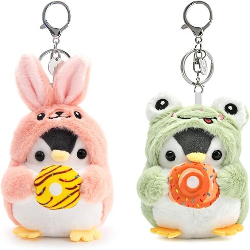 Cute Penguin Plush Keychain & Whale Shark Coin Purse, Kawaii Bag Charms, Accessories for Backpack, Handbag, Women in Saudi Arabia