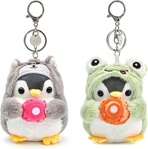 Cute Penguin Plush Keychain & Whale Shark Coin Purse, Kawaii Bag Charms, Accessories for Backpack, Handbag, Women in Saudi Arabia