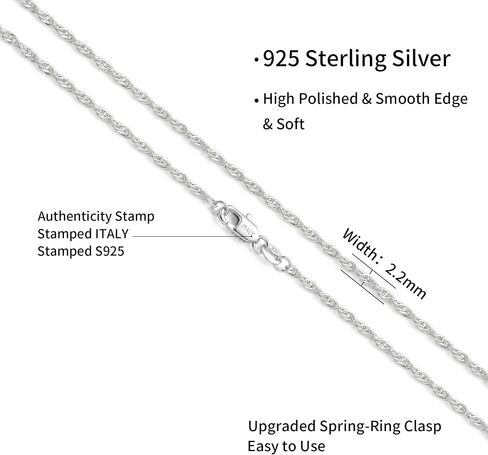 925 Sterling Silver Bracelets for Women, 2.2mm Singapore Twist Bracelet Smooth & Sturdy Sterling Silver Chain Bracelets for Women 6/6.5/7/7.5/8 Inch in Saudi Arabia