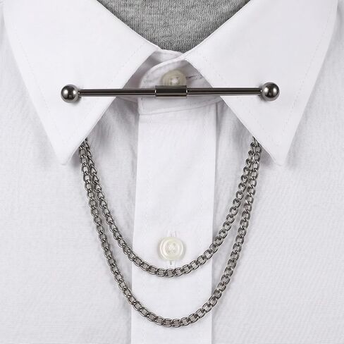 3 Pieces Collar Pins for Men,Collar Pins,3-Color Dress Shirt Accessories for Wedding, Business & Formal Occasions in Kuwait