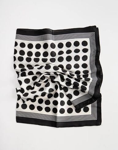 XuoAz Retro Polka-Dot-Scarf-50s Square Silk Like Neck-Head-Scarf Lightweight Bandana Wrap in Kuwait