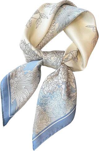 Satin Scarves for Women Square Elegant Silk Feeling Head Scarf Bandanas Neck Hair Wrap 27.5 × 27.5 inches Medium in Kuwait