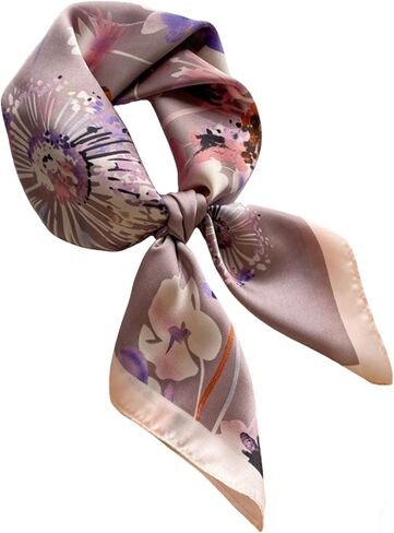 Satin Scarves for Women Square Elegant Silk Feeling Head Scarf Bandanas Neck Hair Wrap 27.5 × 27.5 inches Medium in Kuwait