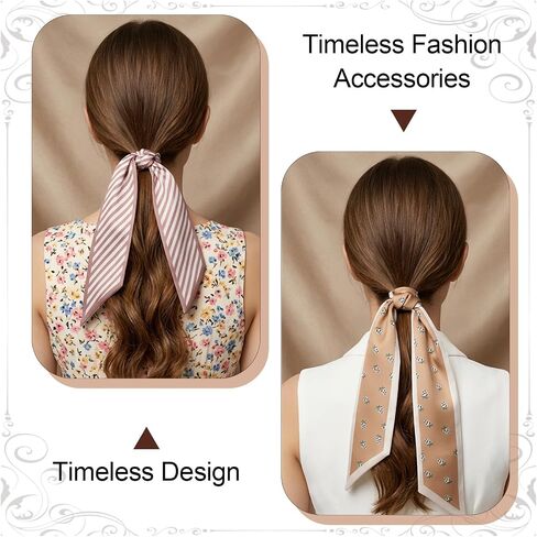4Pcs Bag Scarf for Handbags,Lightweight Skinny Handbag Scarf for Purse Handle, Hair Neck Accessories Fashion Gifts in Kuwait