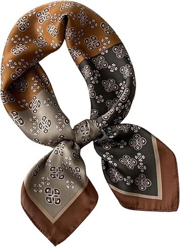 Satin Scarves for Women Square Elegant Silk Feeling Head Scarf Bandanas Neck Hair Wrap 27.5 × 27.5 inches Medium in Kuwait