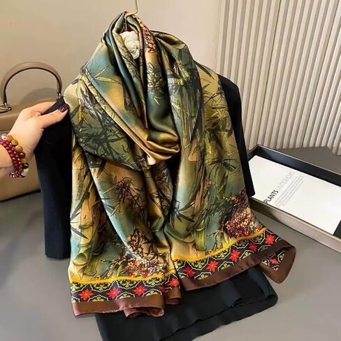 وشاح حريري طويل للنساء فستان شال أوشحة أنيقة خفيفة الوزن لفساتين السهرة الرسمية in Kuwait