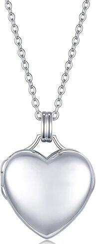 YOUFENG Love Heart Locket 14K Gold-Filled Oval Circle Rectangle Lockets that Hold Pictures Necklace for Women in Saudi Arabia