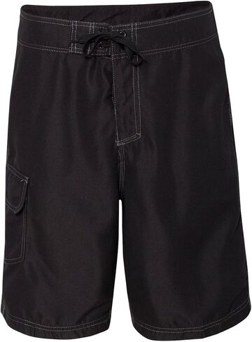 Burnside Mens Solid Board Shorts (9301), Black, 38 in Saudi Arabia