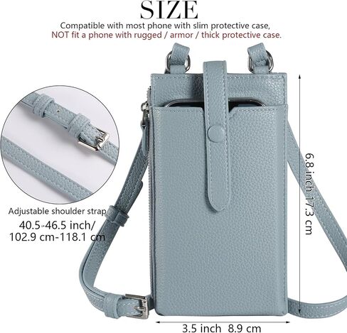 Cell Phone Purse Wallet Small Crossbody Bags for Women with Adjustable Shoulder Straps and Card Slots in Saudi Arabia