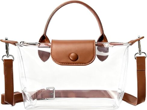 Clear Crossbody Bag, Waterproof PVC Purse, Stadium Bag for Sports Games, Concerts, Festivals in Saudi Arabia