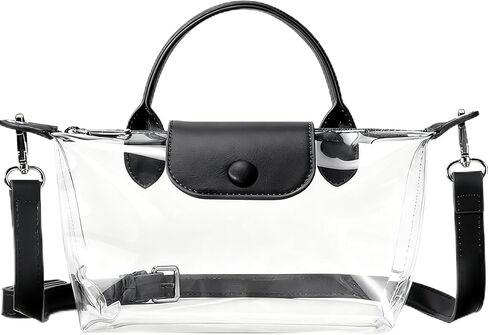 Clear Crossbody Bag, Waterproof PVC Purse, Stadium Bag for Sports Games, Concerts, Festivals in Saudi Arabia