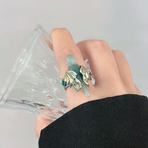 Retro Bird Open Ring for Women, Artistic Boho Vintage Adjustable Statement Rings Handmade Style Animal Jewelry Gift for Her in Saudi Arabia