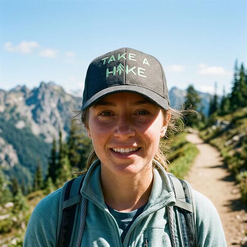 Take A Hike Hat Funny Nature Hiking Graphic Cap in Kuwait
