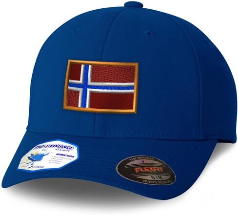 Custom Flexfit Cap for Men & Women Embroidered Norway Norwegian Olso Noreg Norge Flexfit Hats Baseball Caps in Kuwait