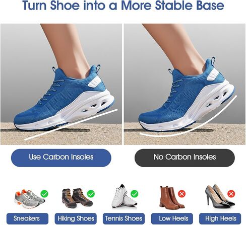 1 Pair Morton's Extension Orthotic – 1.5mm Carbon Fiber Insoles for Hallux Rigidus/Limitus, Turf Toe, Morton's Toe – Post-Op Shoe Alternative(US M 6-6.5 / W 7-7.5 - 235 mm) in Saudi Arabia
