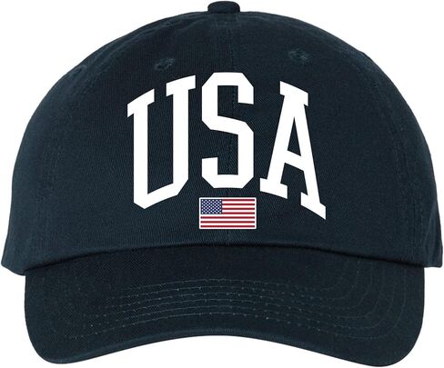 Patriot USA Flag Baseball Cap - Embroidered Classic Cotton Adjustable Hat for Men and Women, Comfortable Headwear in Saudi Arabia