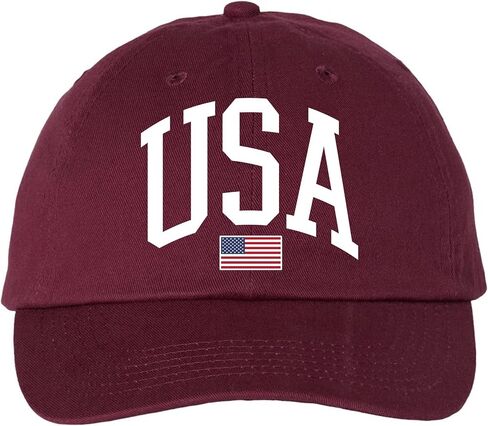 Patriot USA Flag Baseball Cap - Embroidered Classic Cotton Adjustable Hat for Men and Women, Comfortable Headwear in Saudi Arabia