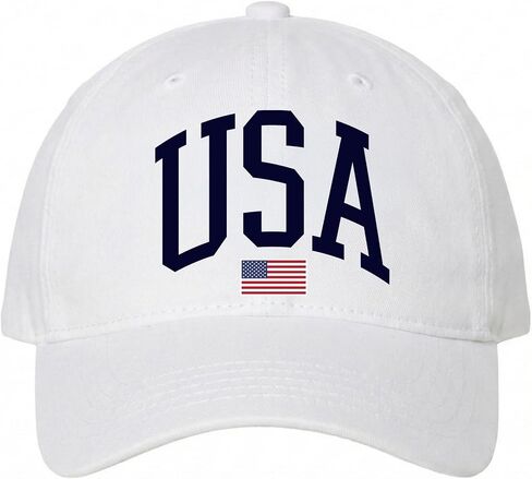 Patriot USA Flag Baseball Cap - Embroidered Classic Cotton Adjustable Hat for Men and Women, Comfortable Headwear in Saudi Arabia