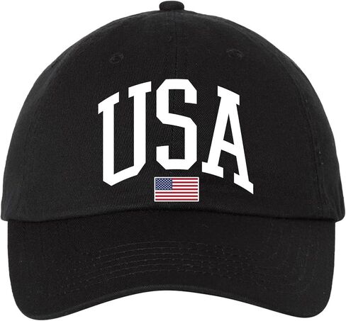 Patriot USA Flag Baseball Cap - Embroidered Classic Cotton Adjustable Hat for Men and Women, Comfortable Headwear in Saudi Arabia