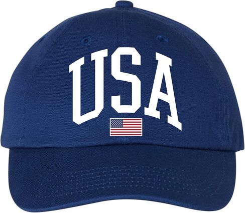 Patriot USA Flag Baseball Cap - Embroidered Classic Cotton Adjustable Hat for Men and Women, Comfortable Headwear in Saudi Arabia