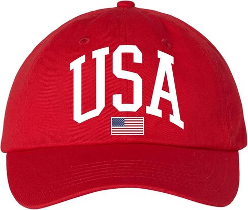 Patriot USA Flag Baseball Cap - Embroidered Classic Cotton Adjustable Hat for Men and Women, Comfortable Headwear in Saudi Arabia