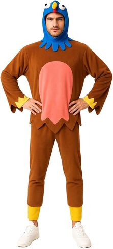 EraSpooky Turkey Costume for Adults Thanksgiving Party Outfit Funny Animal Costume in Kuwait