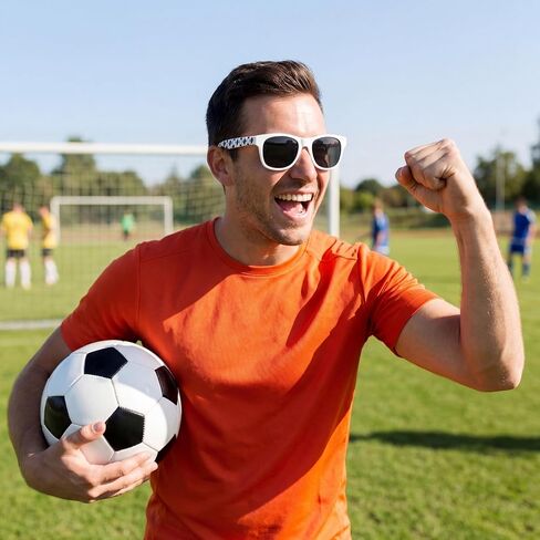 15Pack Soccer Sunglasses Bulk Football Party Favors Sports Glasses for Team Gifts Birthday Goodie Bag Rewards Game Day Events in Saudi Arabia